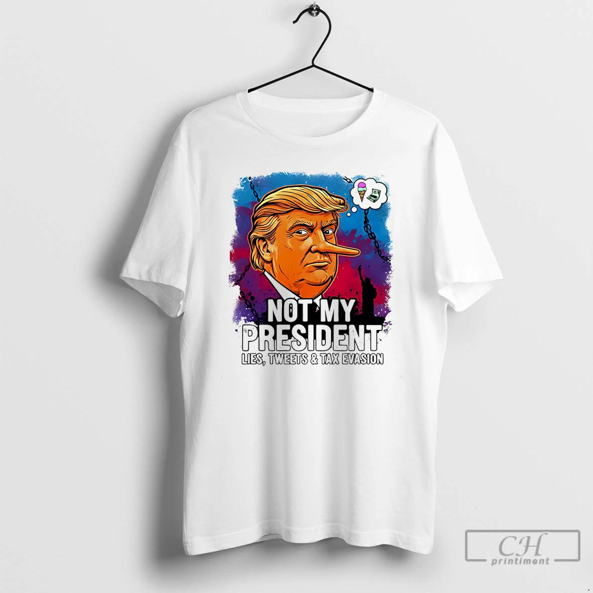 Premium Trump Lies Not My President Lies Tweets And Tax Evasion T-Shirts, Hoodie, Sweatshirt | PopFlextees.com