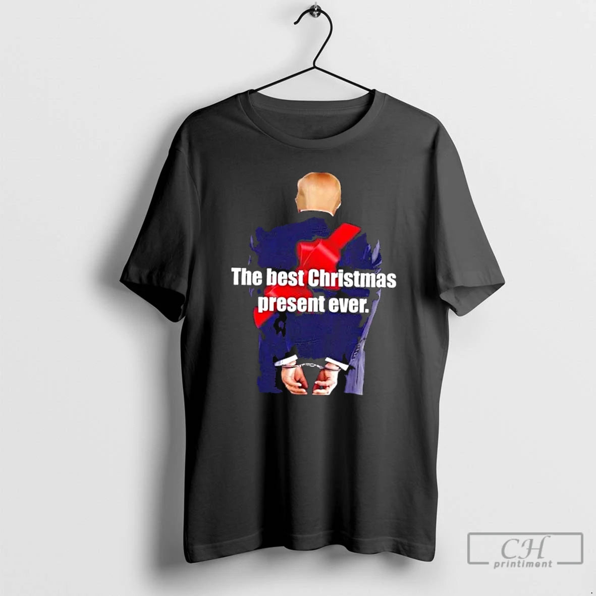 Premium Trump Jail All I Want For Christmas The Best Christmas Present Ever T Shirts Hoodie, Sweatshirt | PopFlextees.com