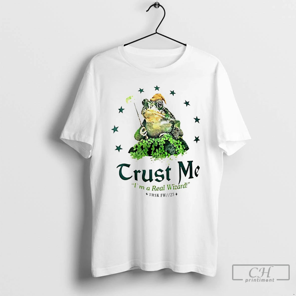 Premium Trust Me Im A Real Wizard Frog Graphic T-Shirts, Hoodie, Sweatshirt | PopFlextees.com