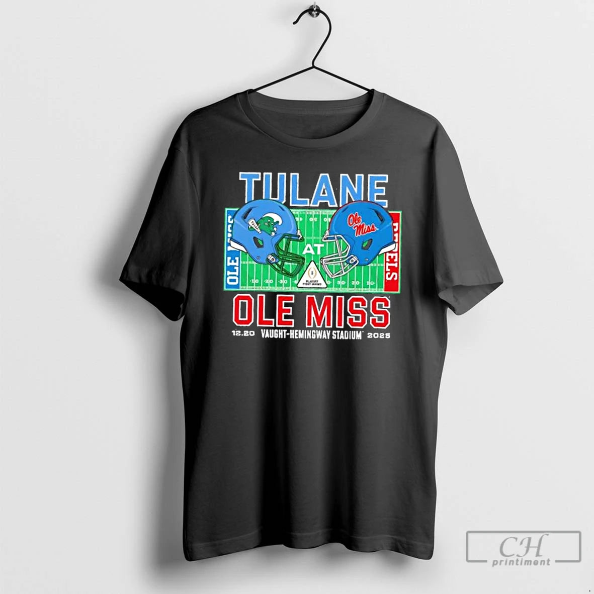 Premium Tulane Vs Ole Miss 2025 College Football Helmets Playoff T-Shirts, Hoodie, Sweatshirt | PopFlextees.com