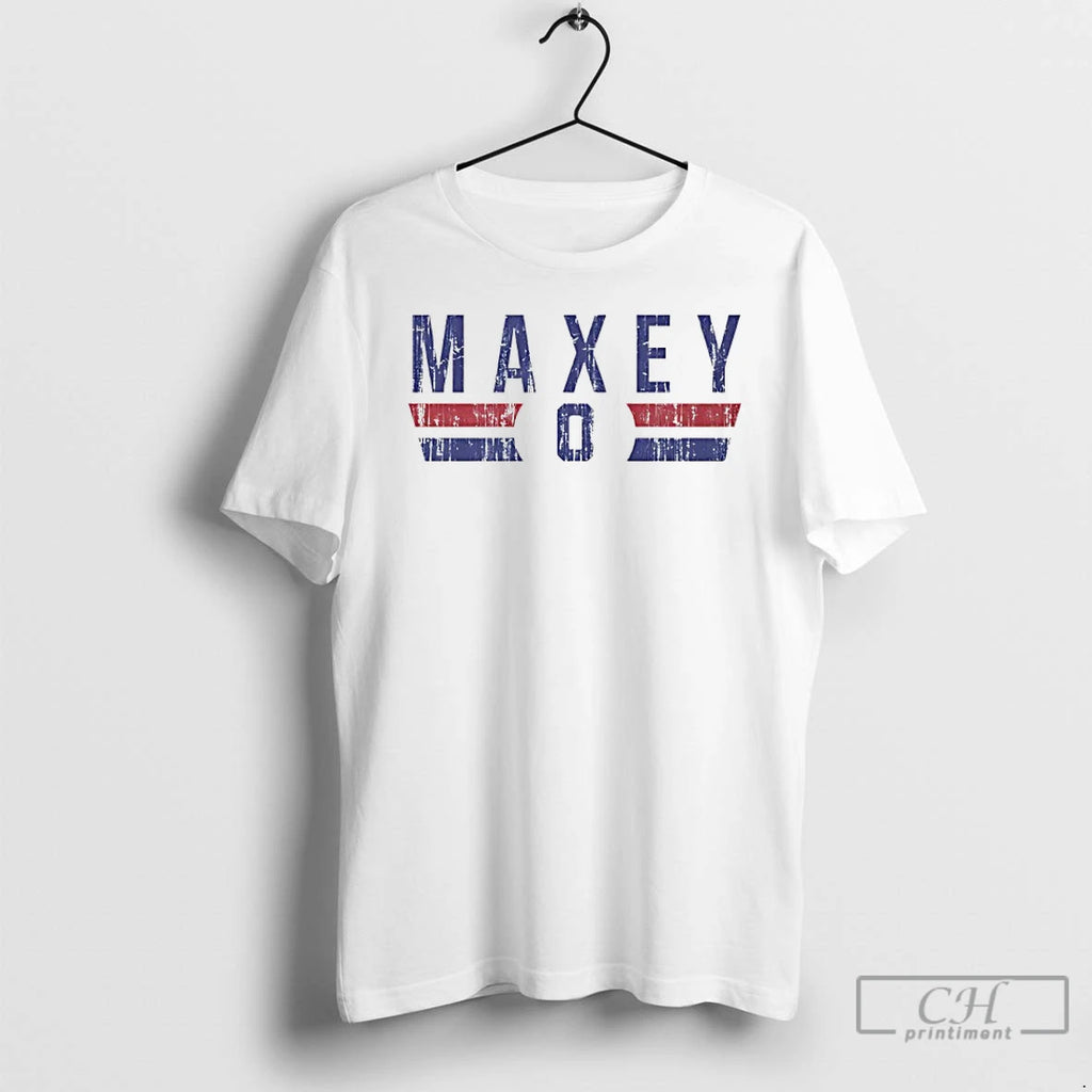 Premium Tyrese Maxey 0 Philadelphia 76ers Player Name And Number T-Shirts, Hoodie, Sweatshirt | PopFlextees.com