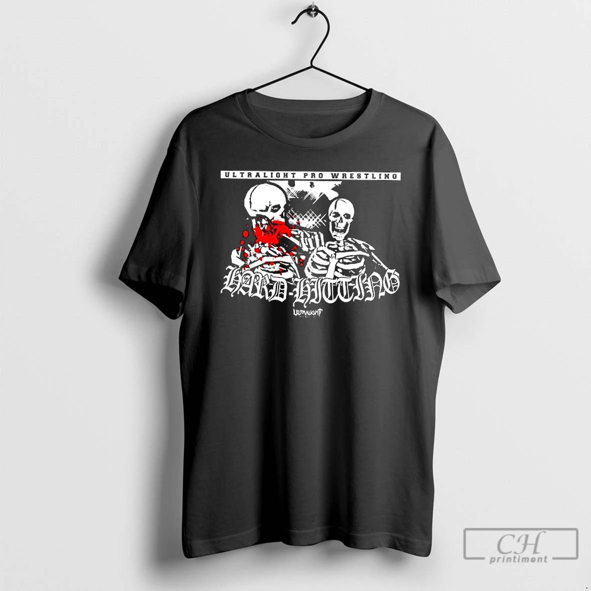 Premium Ultralight Pro Wrestling Hard Hitting Two Skeleton T-Shirts, Hoodie, Sweatshirt | PopFlextees.com