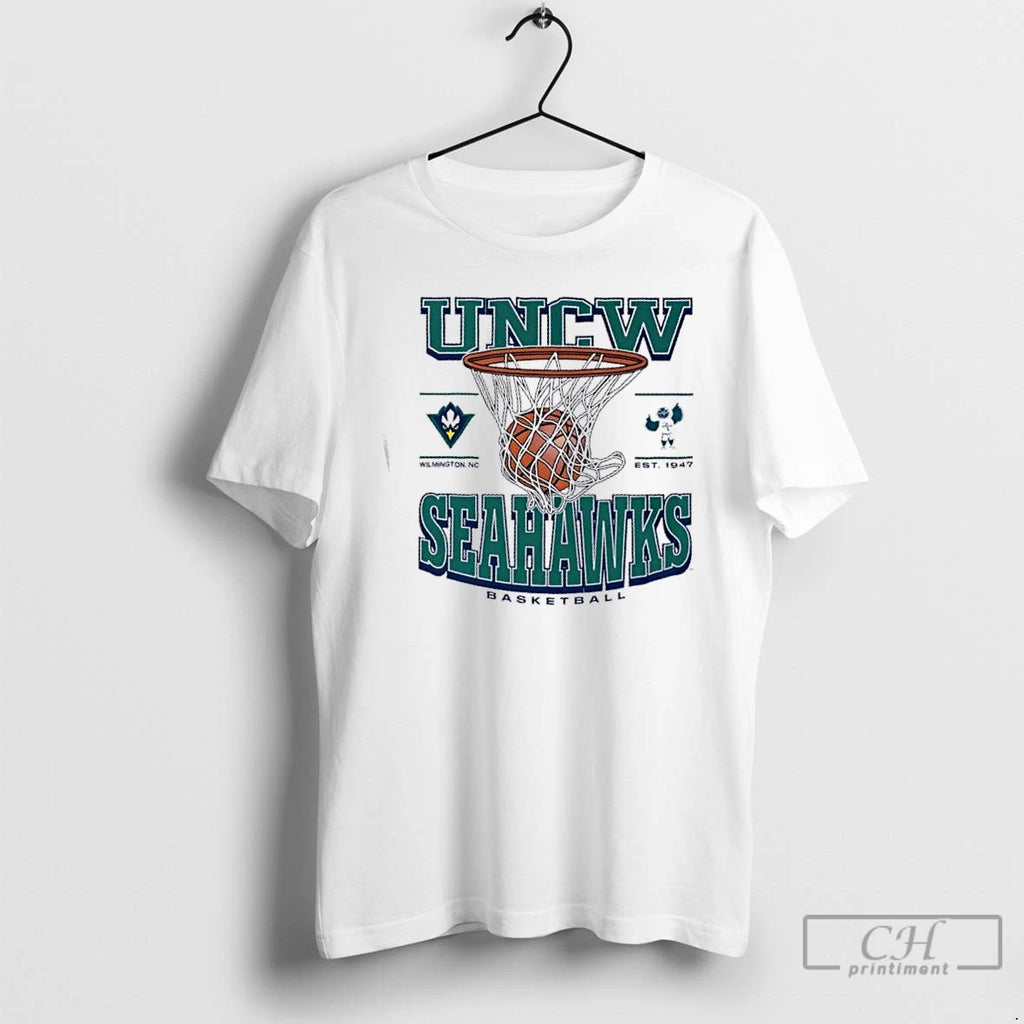 Premium Uncw Wilmington Seahawks Basketball Game Time Wilmington Nc Est 1947 T-Shirts, Hoodie, Sweatshirt | PopFlextees.com