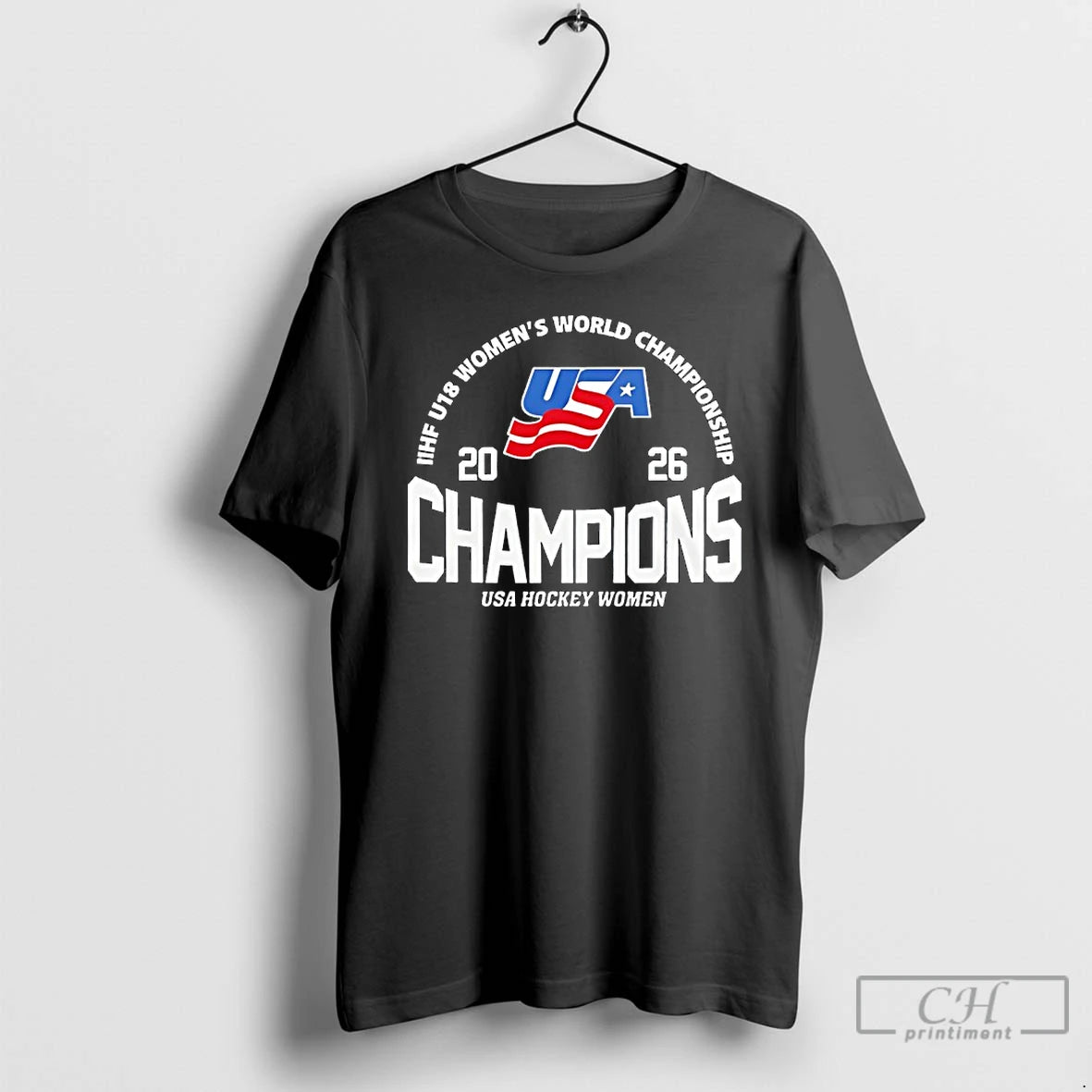 Premium Usa Hockey 2026 U18 Womens World Champions T-Shirts, Hoodie, Sweatshirt | PopFlextees.com