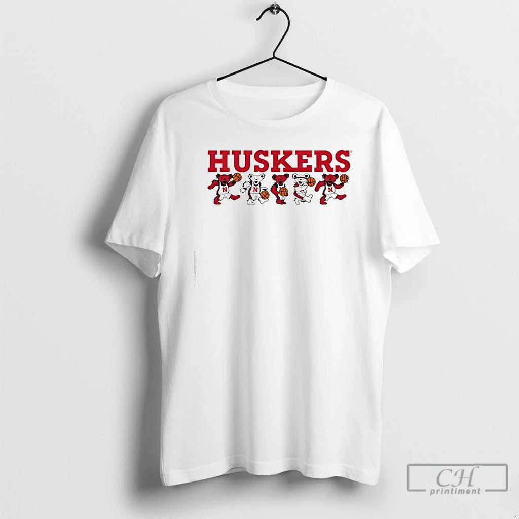Premium University Of Nebraska And The Grateful Dead Logo T-Shirts, Hoodie, Sweatshirt | PopFlextees.com