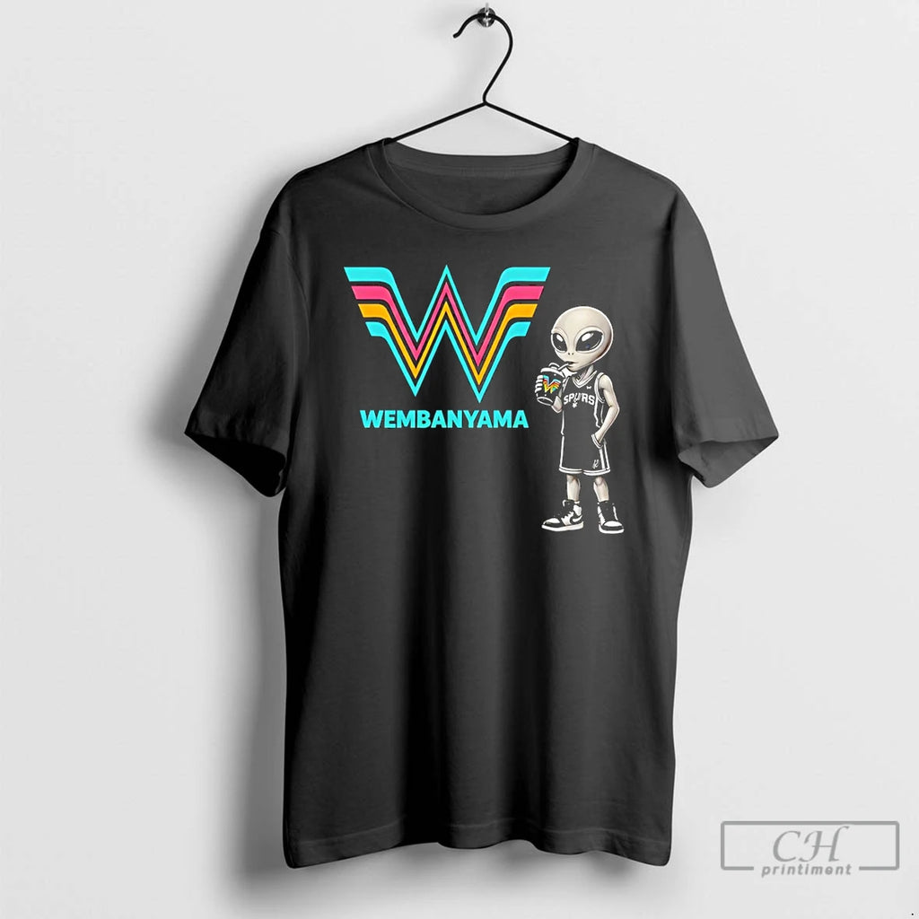 Premium Victor Wembanyama Alien San Antonio Spurs Basketball Nba Go Spurs Go T Shirts Sweater