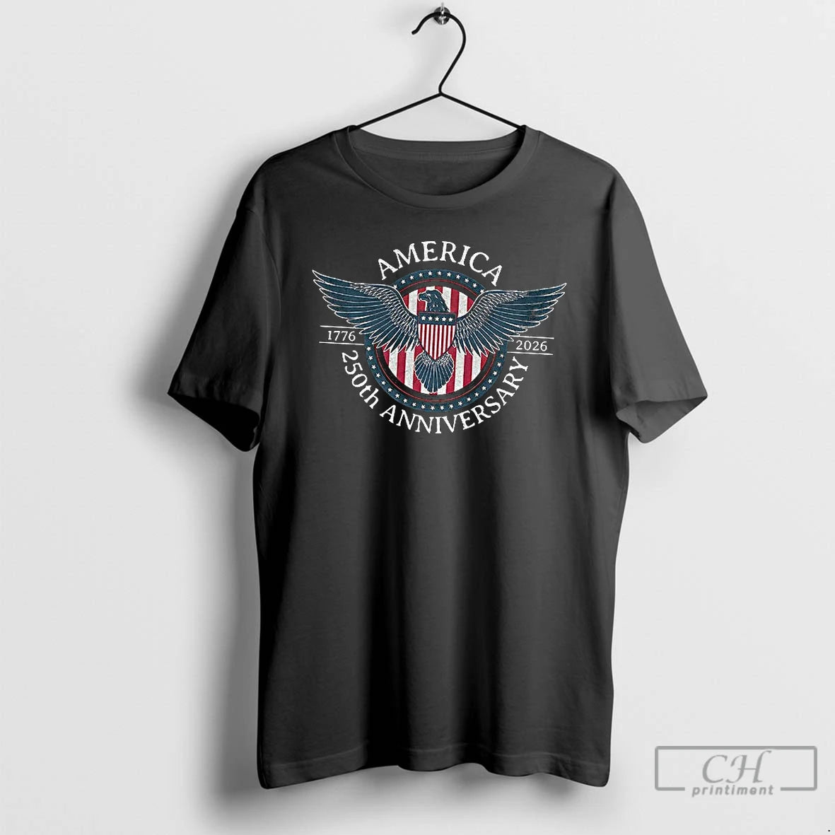 Premium Vintage Eagle 250th Anniversary1776 2026 Retro T-Shirts, Hoodie, Sweatshirt | PopFlextees.com