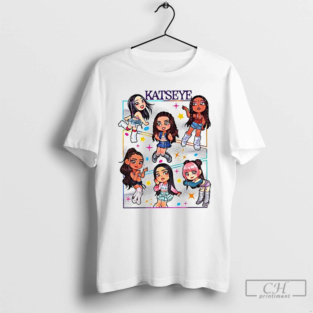 Premium Vintage Katseye Member Chibi T-Shirts, Hoodie, Sweatshirt | PopFlextees.com
