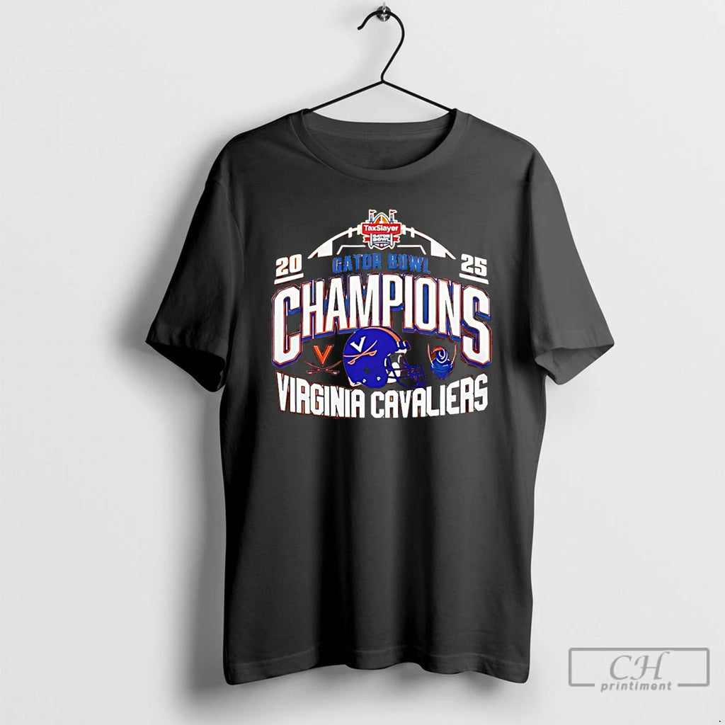 Premium Virginia Cavaliers 2025 Taxslayer Gator Bowl Champions T-Shirts, Hoodie, Sweatshirt | PopFlextees.com