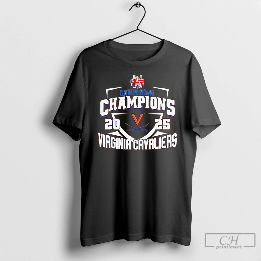 Premium Virginia Cavaliers 2025 Taxslayer Gator Bowl Champions Classic T-Shirts, Hoodie, Sweatshirt | PopFlextees.com