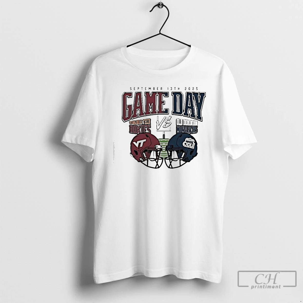 Premium Virginia Tech Hokies Vs Old Dominion Monarchs 2025 Gameday T-Shirts, Hoodie, Sweatshirt | PopFlextees.com