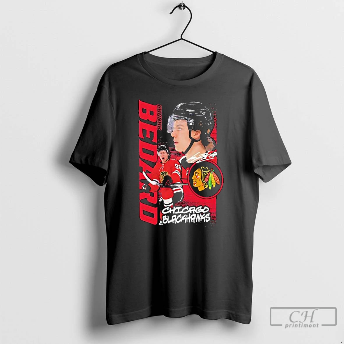 Premium Wchicago Blackhawks Connor Bedard Playmaker Signature T-Shirts, Hoodie, Sweatshirt | PopFlextees.com
