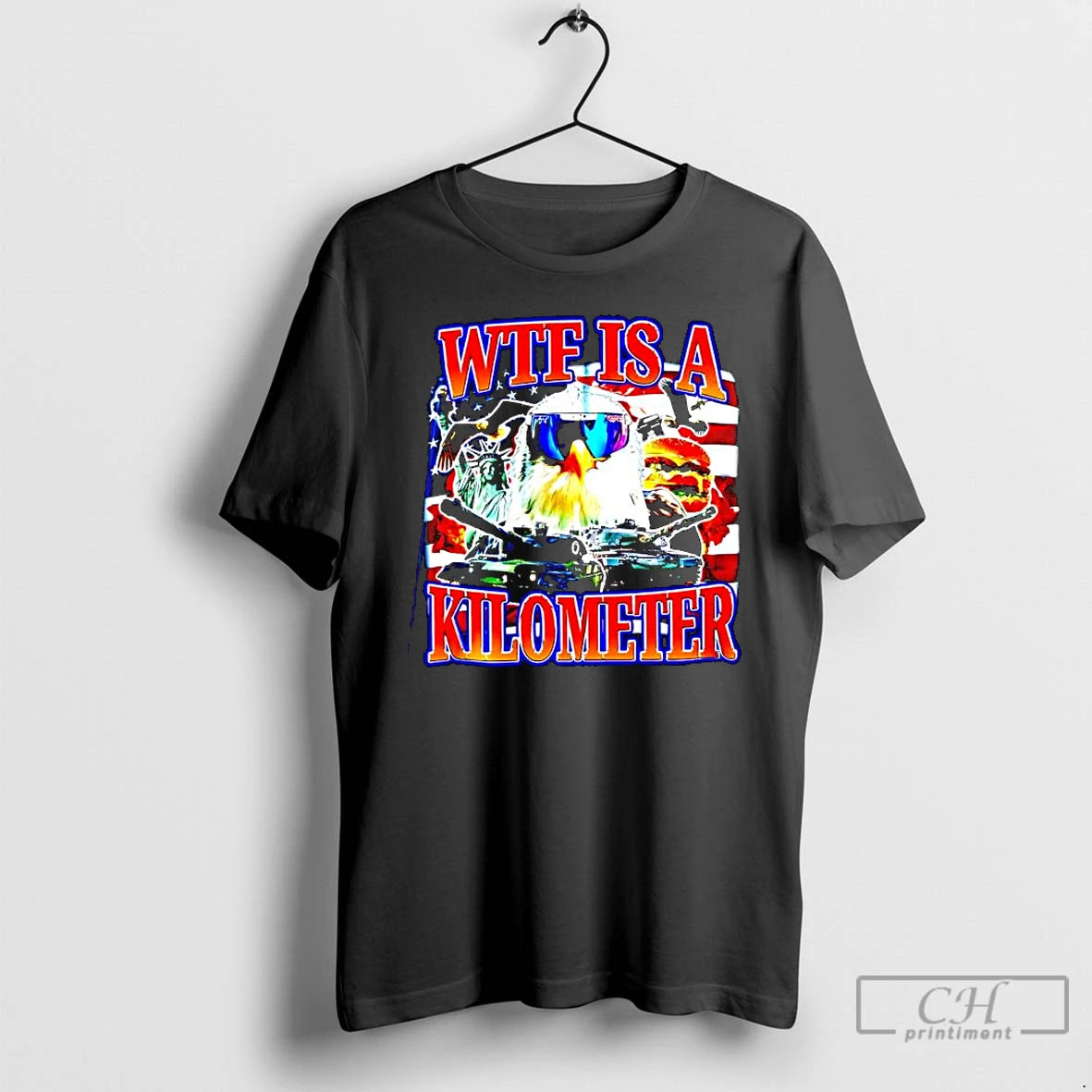 Premium Wtf Is A Kilometer Statue Of Liberty Graphic T-Shirts, Hoodie, Sweatshirt | PopFlextees.com