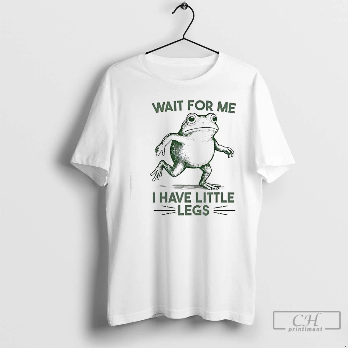Premium Wait For Me I Have Little Legs Frog T-Shirts, Hoodie, Sweatshirt | PopFlextees.com