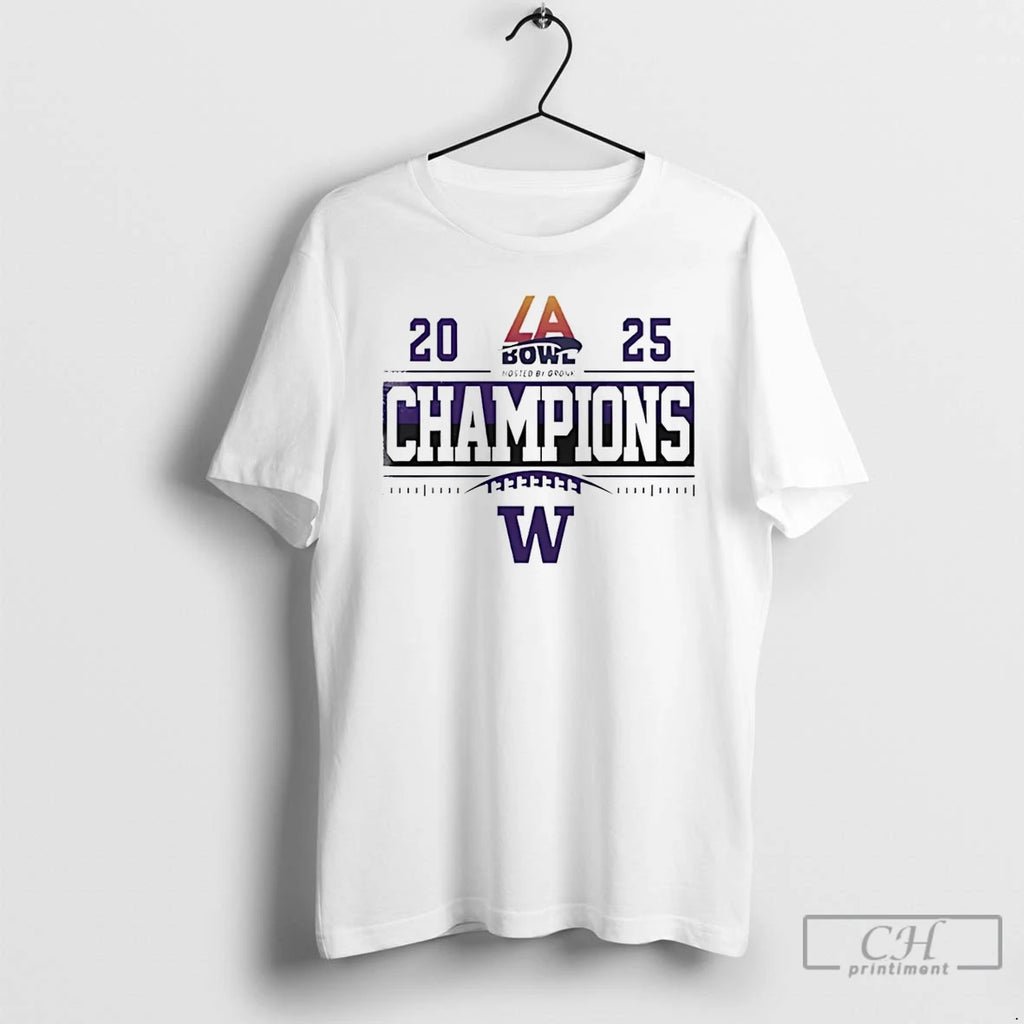 Premium Washington Huskies 2025 Bucked Up La Bowl Champions T-Shirts, Hoodie, Sweatshirt | PopFlextees.com