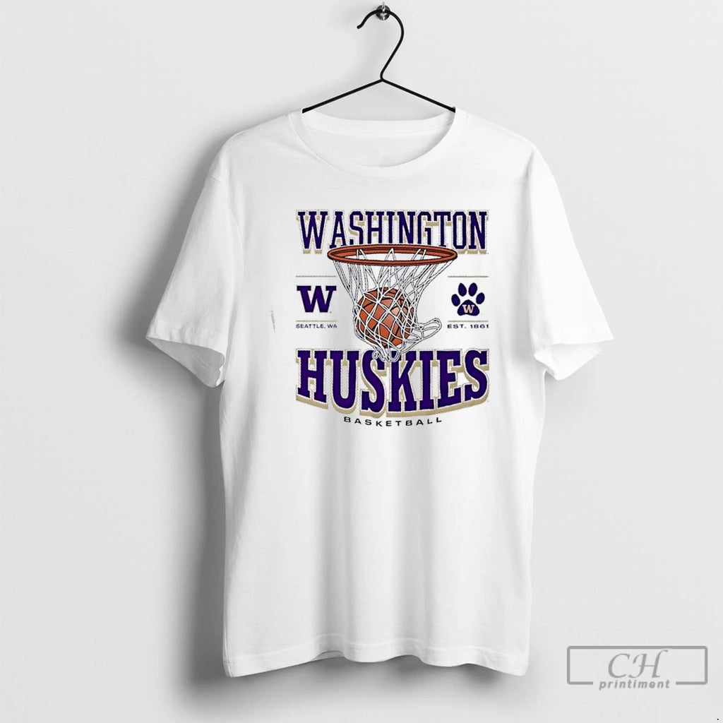 Premium Washington Huskies Basketball Game Time Seattle Wa Est 1861 T-Shirts, Hoodie, Sweatshirt | PopFlextees.com
