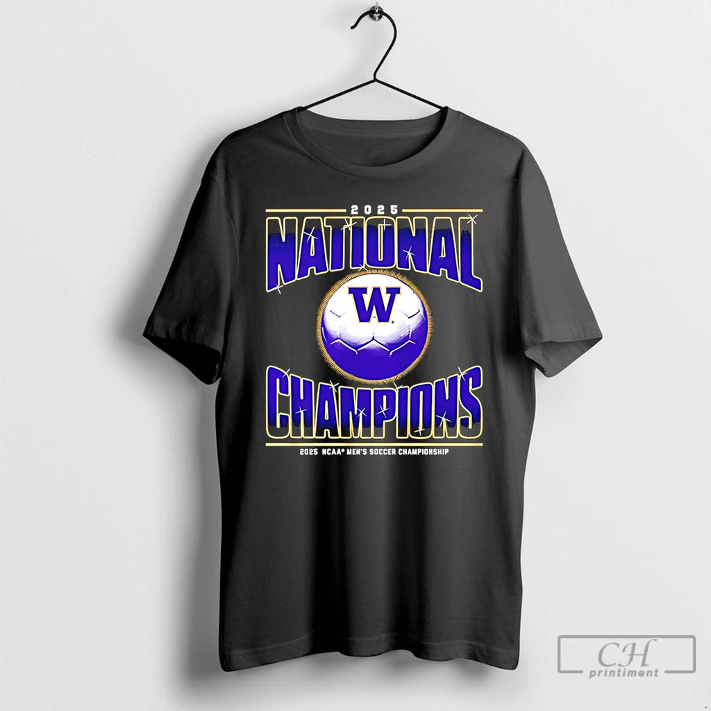Premium Washington Mens Soccer 2025 National Champions T-Shirts, Hoodie, Sweatshirt | PopFlextees.com