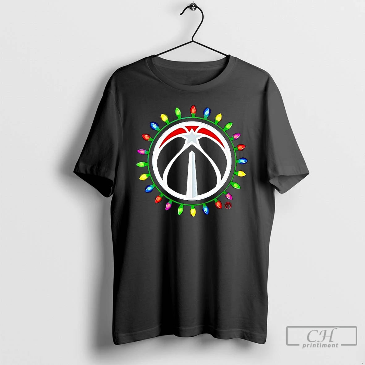 Premium Washington Wizards Logo Lights Merry Christmas T-Shirts, Hoodie, Sweatshirt | PopFlextees.com