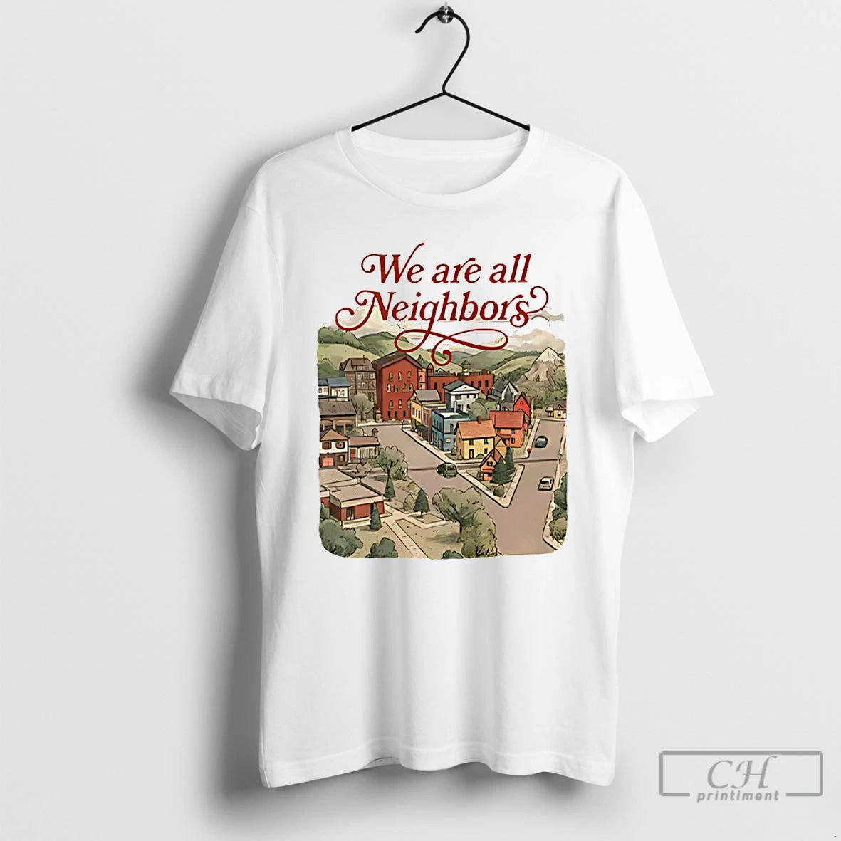 Premium We Are All Neighbors Anti Ice T-Shirts, Hoodie, Sweatshirt | PopFlextees.com