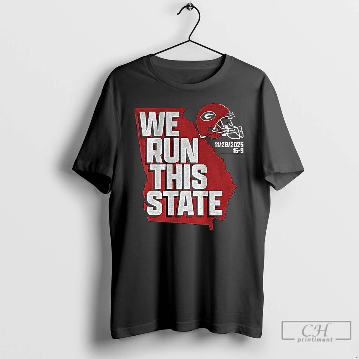 Premium We Run This State 11 28 2025 Georgia Bulldogs Football Logo T Shirts Sweater Hoodie, Sweatshirt | PopFlextees.com