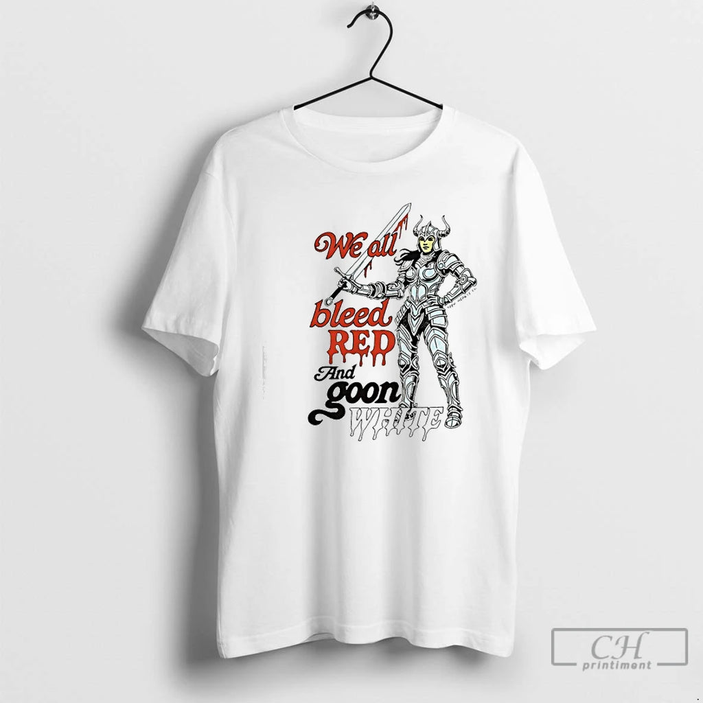Premium We All Bleed Red And White Teen Hearts T-Shirts, Hoodie, Sweatshirt | PopFlextees.com