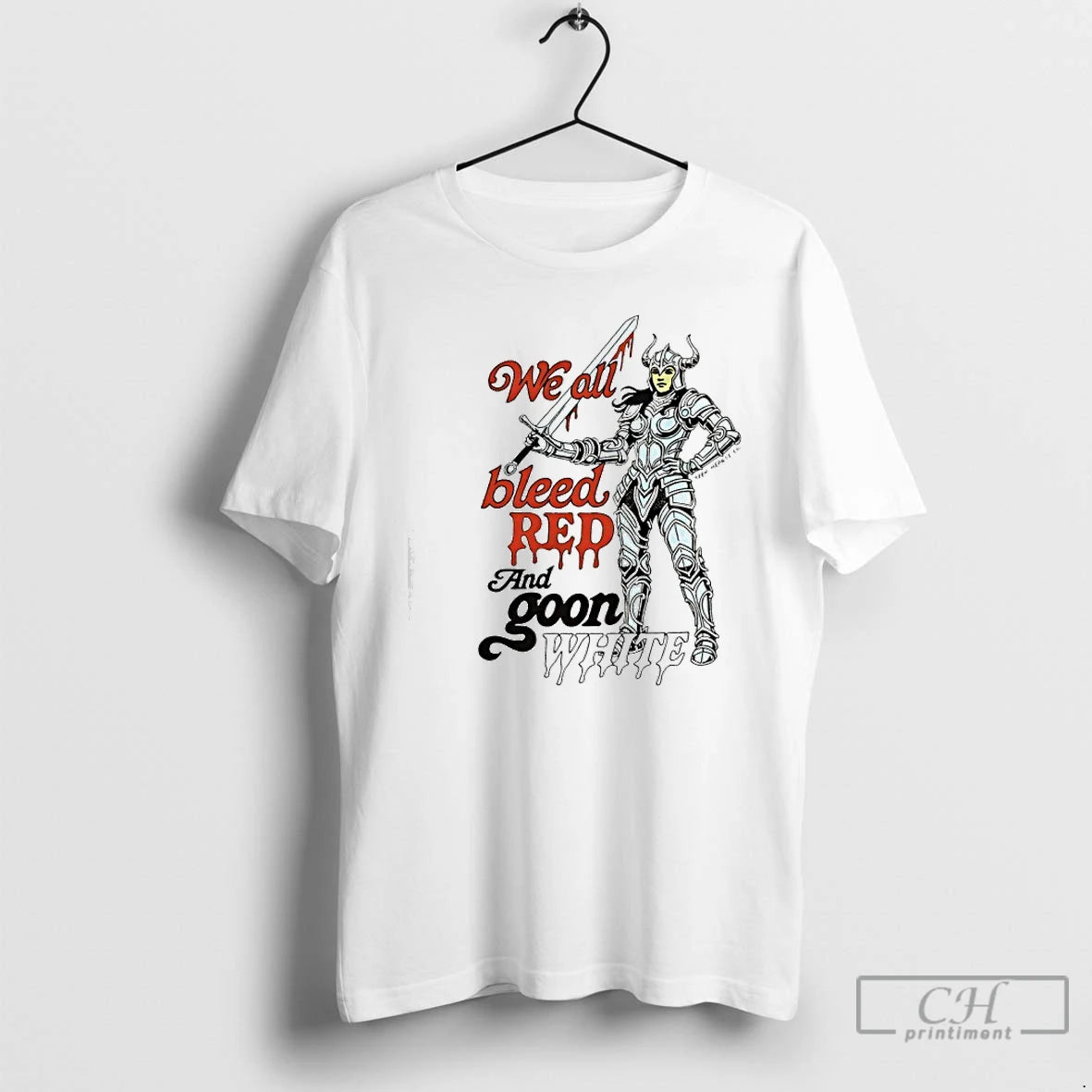 Premium We All Bleed Red And White Teen Hearts T-Shirts, Hoodie, Sweatshirt | PopFlextees.com