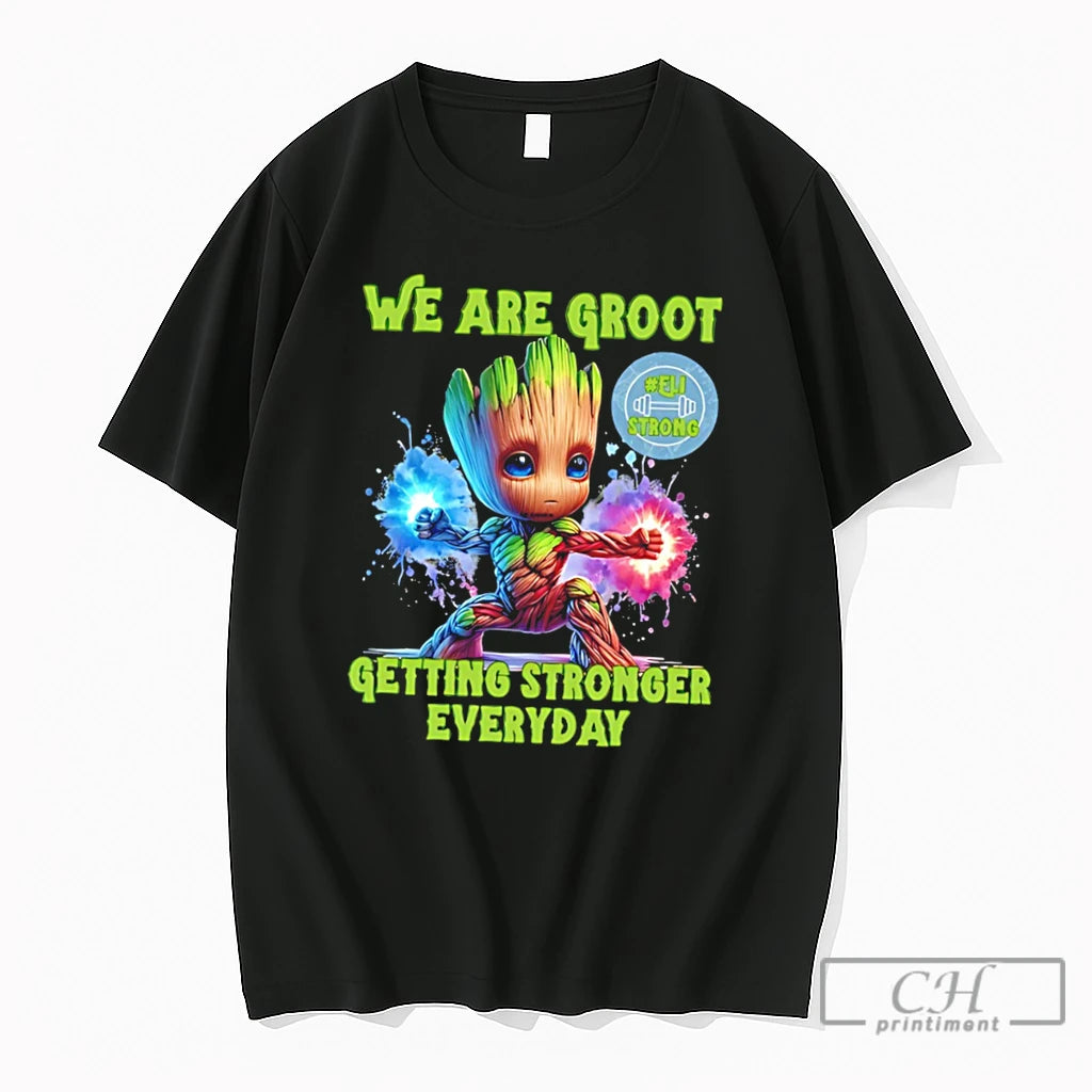 Premium We Are Groot From Guardians Of The Galaxy Getting Stronger Everyday Tee T Shirts