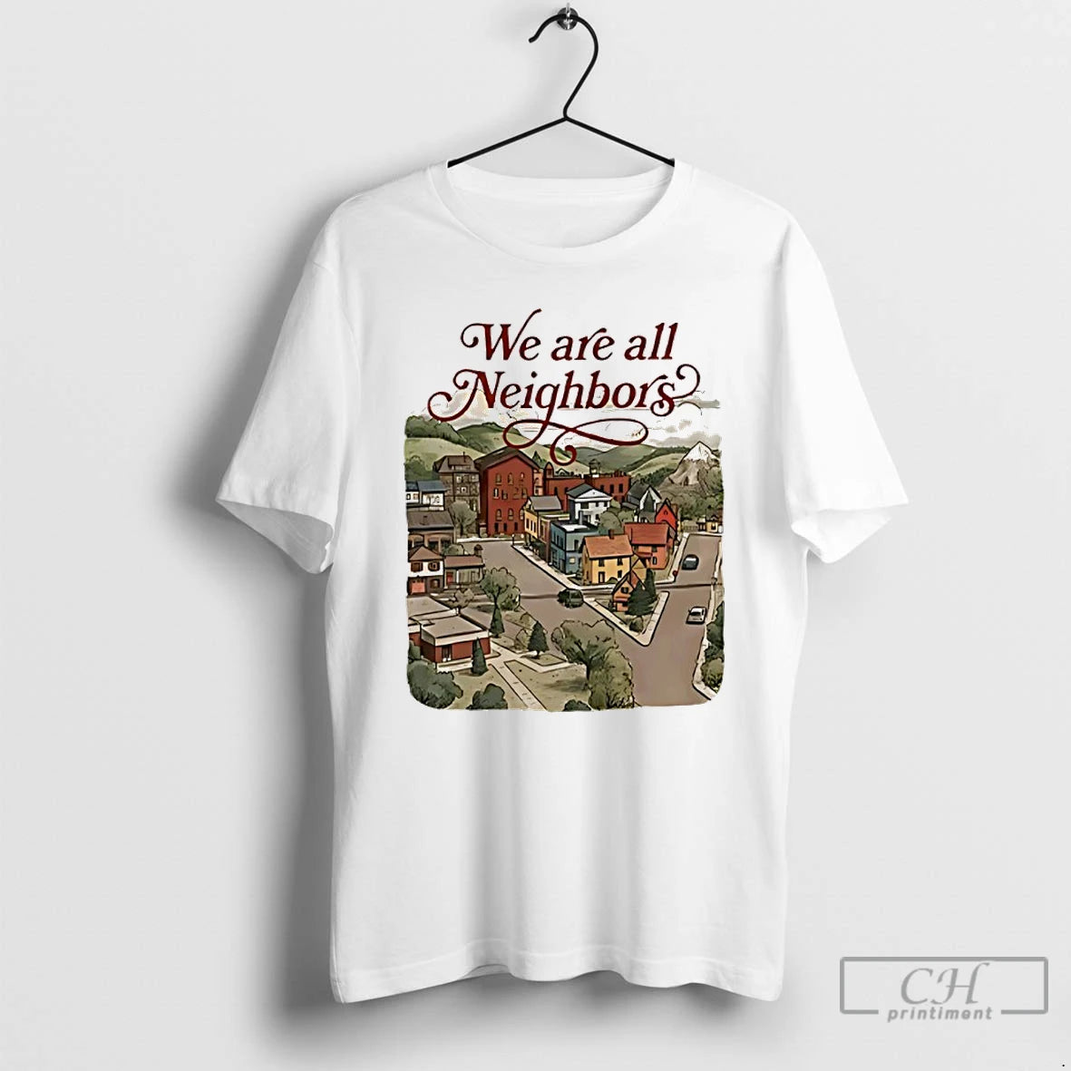 Premium We Are All Neighbors Anti Ice Anti Trump T-Shirts, Hoodie, Sweatshirt | PopFlextees.com