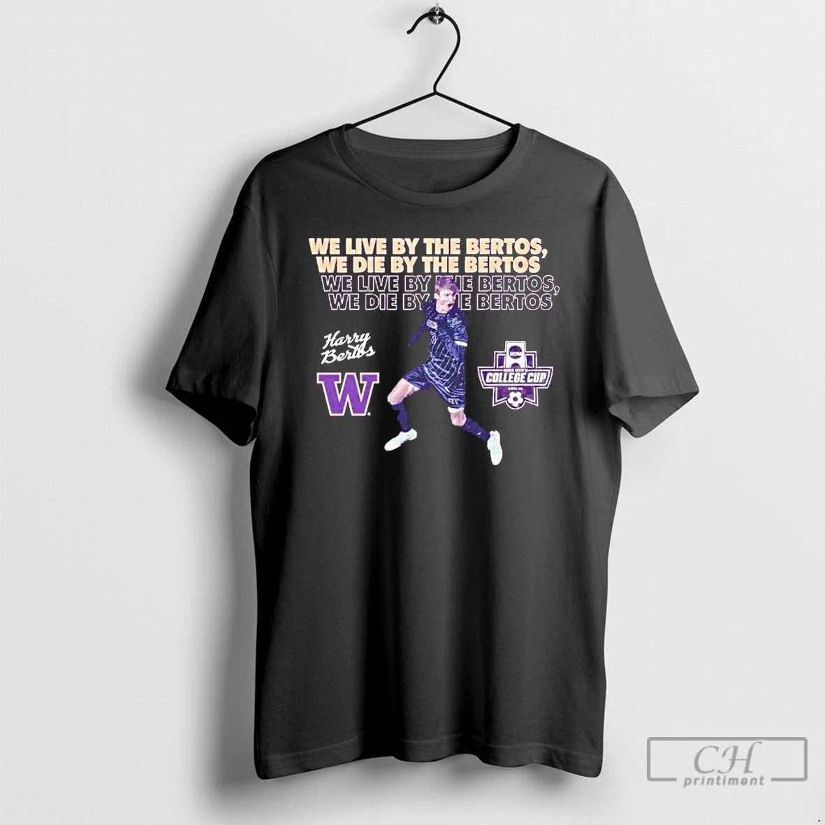 Premium We Live And We Die By The Harrison Bertos Washington Huskies T Shirts Sweater Hoodie, Sweatshirt | PopFlextees.com