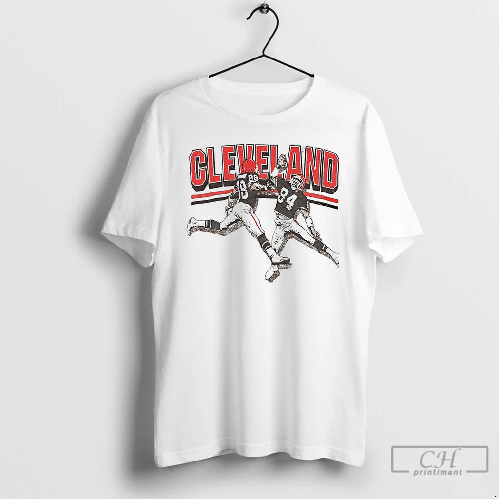Premium Webster And Reggie High Five Celebration Cleveland Browns T-Shirts, Hoodie, Sweatshirt | PopFlextees.com