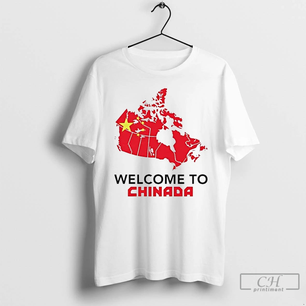 Premium Welcome To Chinada China X Canada Map Tee Hoodie, Sweatshirt | PopFlextees.com