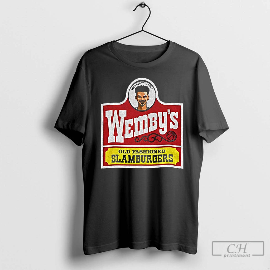 Premium Wembanyama San Antonio Wendys Parody Wembys Slamburgers T-Shirts, Hoodie, Sweatshirt | PopFlextees.com