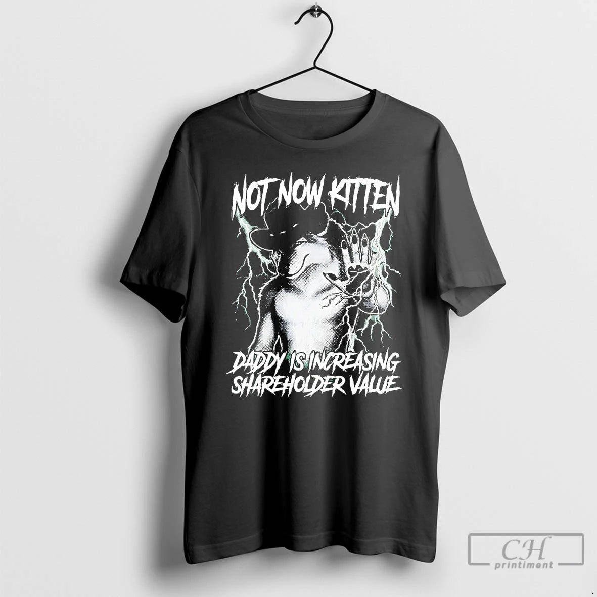 Premium Werewolf Not Now Kitten Daddy Is Increasing Shareholder Value T-Shirts, Hoodie, Sweatshirt | PopFlextees.com