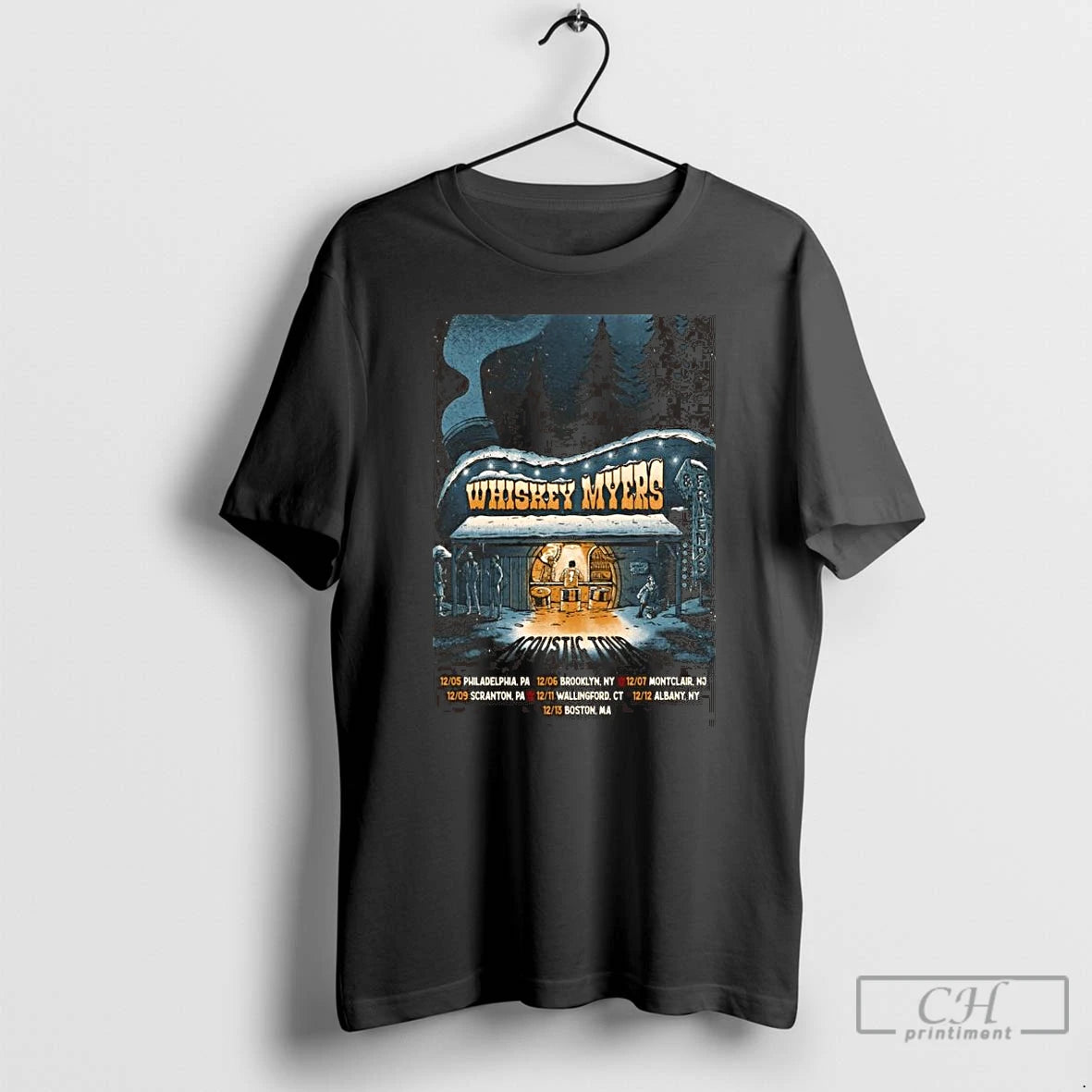 Premium Whiskey Myers And Friends Acoustic Tour 2025 T-Shirts, Hoodie, Sweatshirt | PopFlextees.com