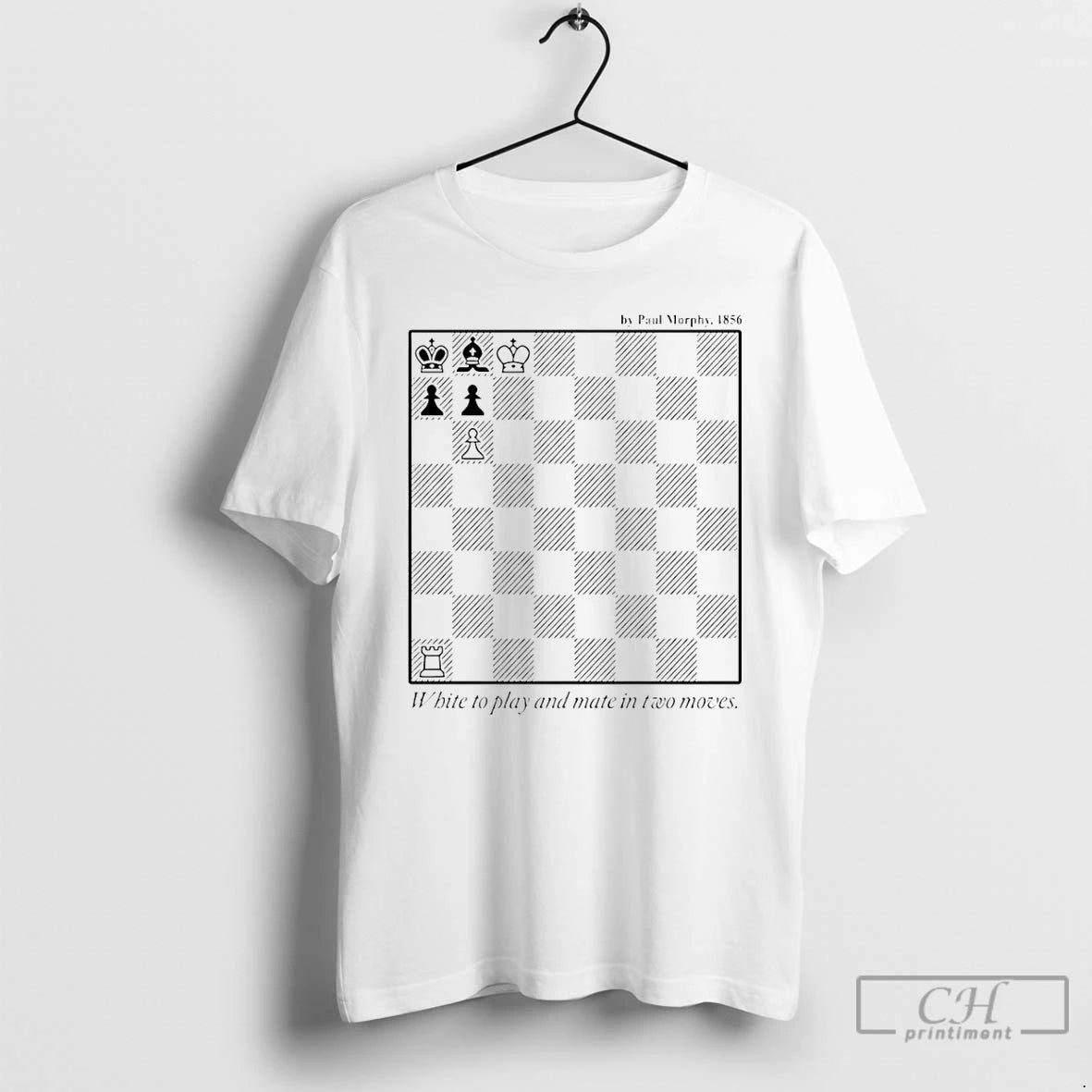 Premium White To Play And Mate In Two Move Chess T-Shirts, Hoodie, Sweatshirt | PopFlextees.com