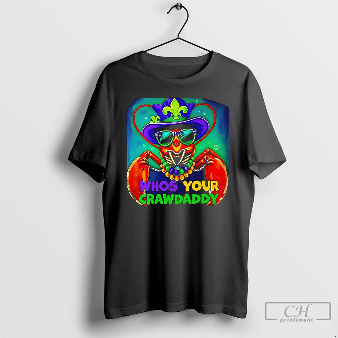 Premium Whos Your Crawdaddy Crawfish Jester Beads Mardi Gras 2026 T-Shirts, Hoodie, Sweatshirt | PopFlextees.com