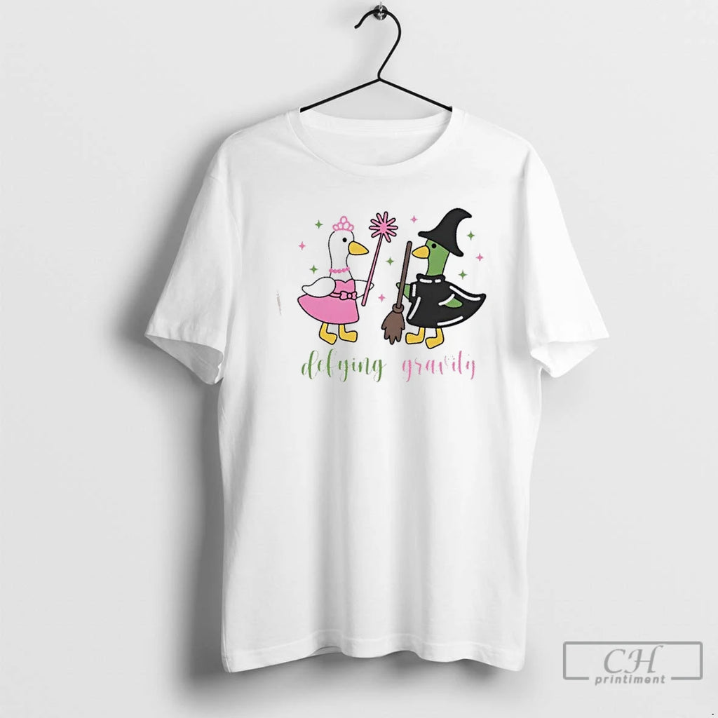 Premium Wicked Goose Defying Gravity Cute T-Shirts, Hoodie, Sweatshirt | PopFlextees.com
