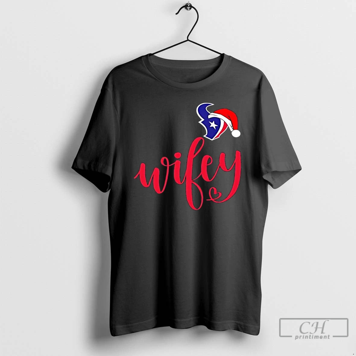Premium Wifey Houston Texans Santa Hat Merry Christmas T-Shirts, Hoodie, Sweatshirt | PopFlextees.com