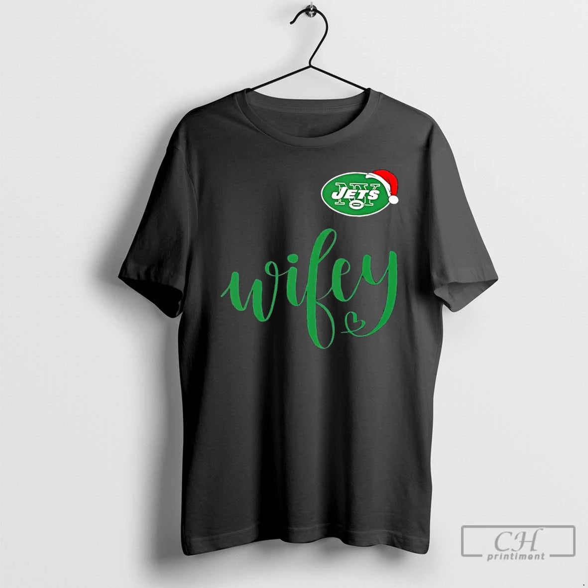 Premium Wifey New York Jets Santa Hat Merry Christmas T-Shirts, Hoodie, Sweatshirt | PopFlextees.com
