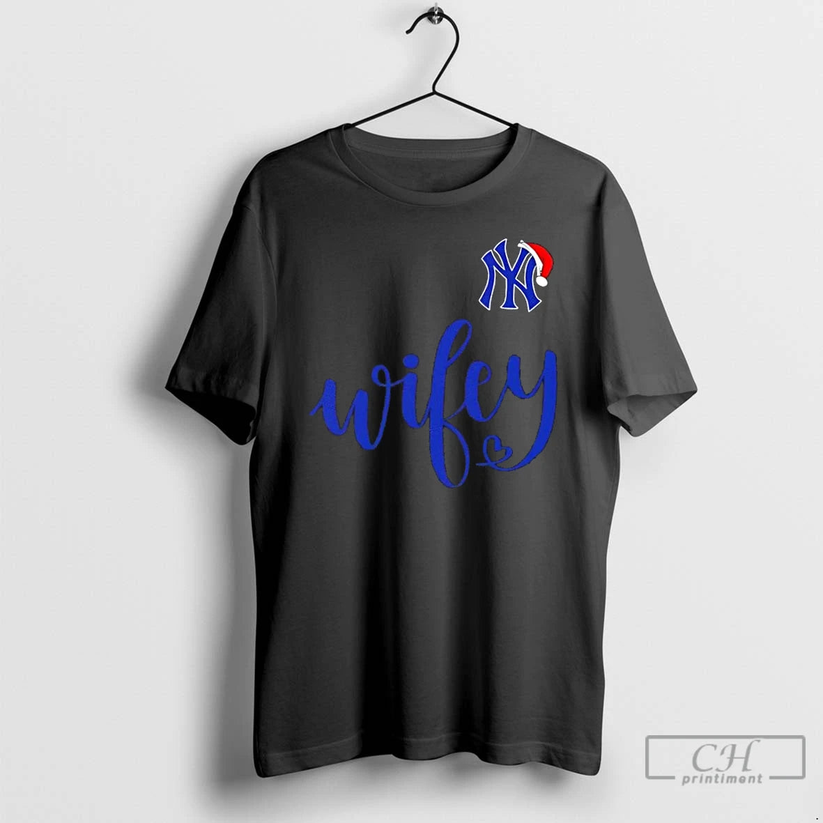 Premium Wifey New York Yankees Santa Hat Merry Christmas T-Shirts, Hoodie, Sweatshirt | PopFlextees.com