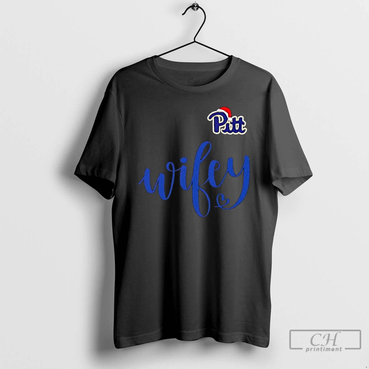 Premium Wifey Pittsburgh Panthers Santa Hat Merry Christmas T-Shirts, Hoodie, Sweatshirt | PopFlextees.com