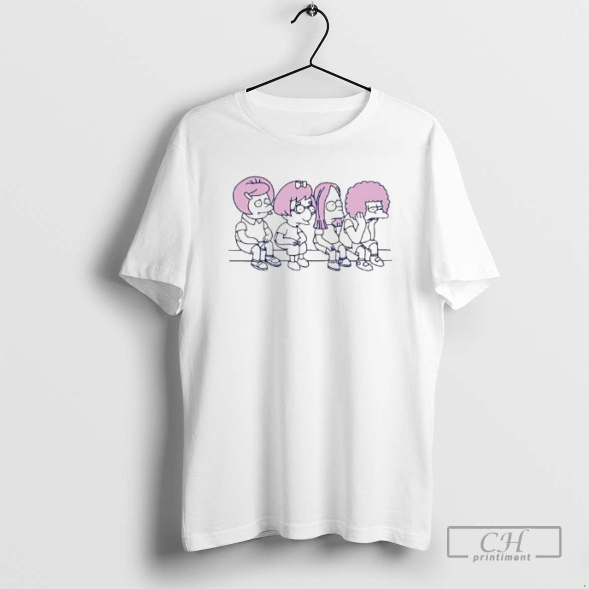 Premium Wigs The Simpsons Characters Shirt Sweater Hoodie, Sweatshirt | PopFlextees.com