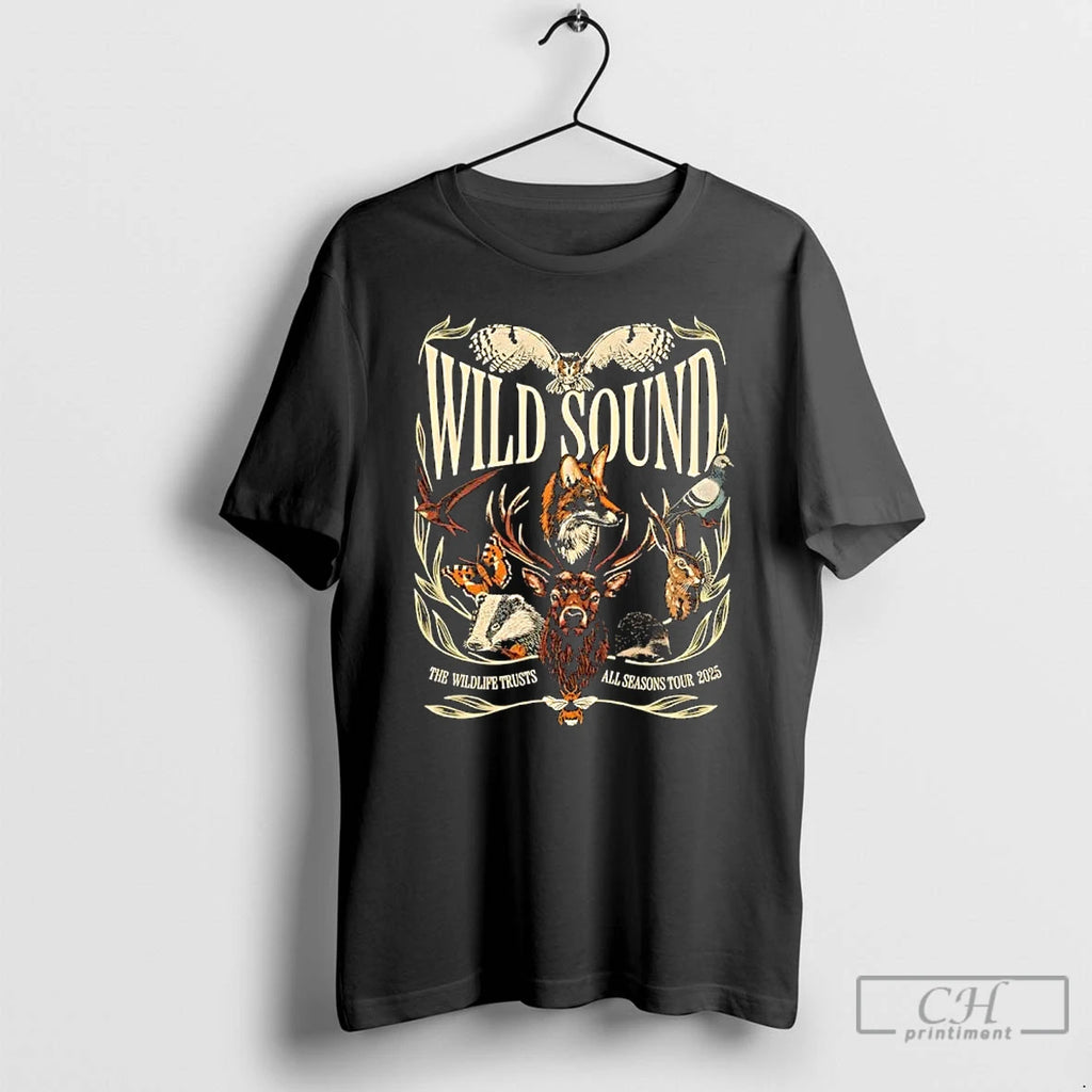 Premium Wild Sound The Wildlife Trusts All Seasons Tour 2025 T-Shirts, Hoodie, Sweatshirt | PopFlextees.com
