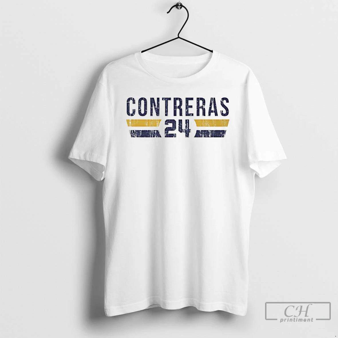 Premium William Contreras 24 Milwaukee Brewers Player Name And Number T-Shirts, Hoodie, Sweatshirt | PopFlextees.com