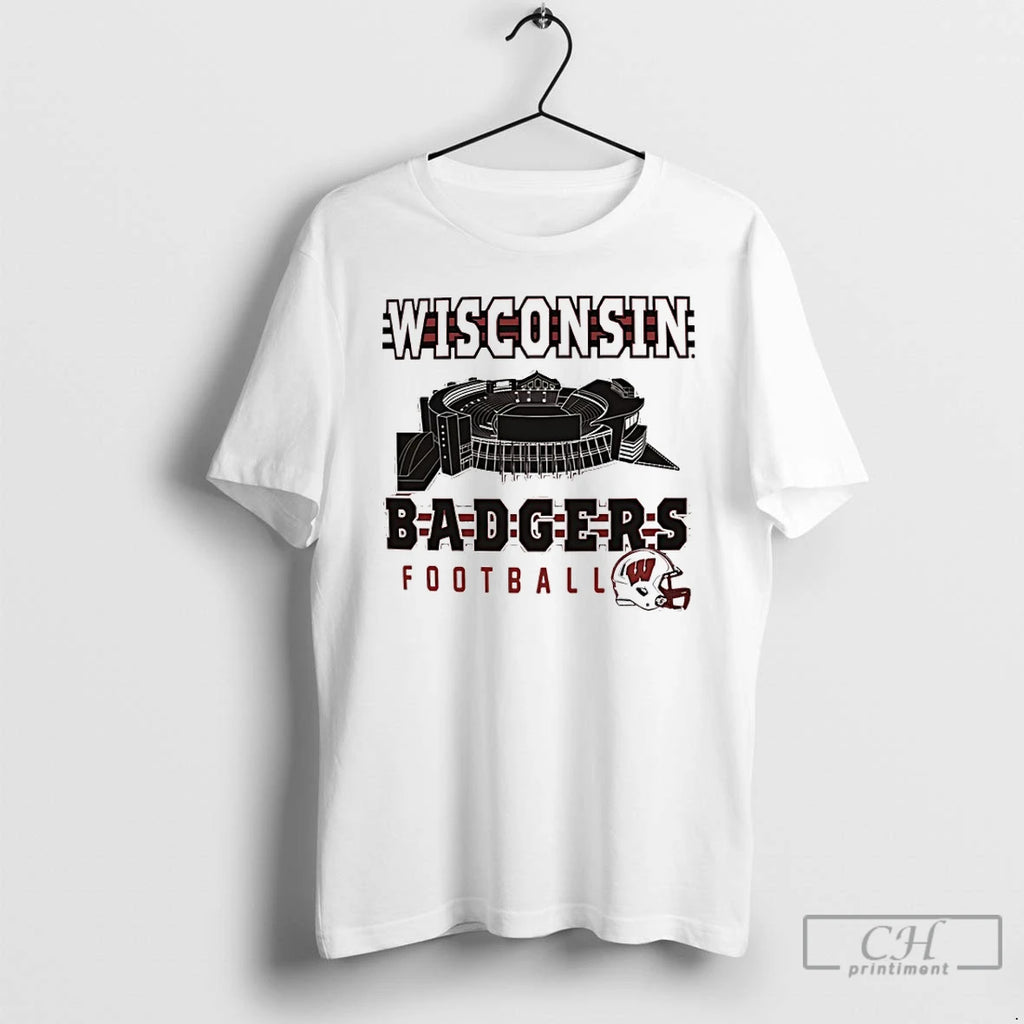 Premium Wisconsin Badgers Camp Randall Stadium Helmet T-Shirts, Hoodie, Sweatshirt | PopFlextees.com