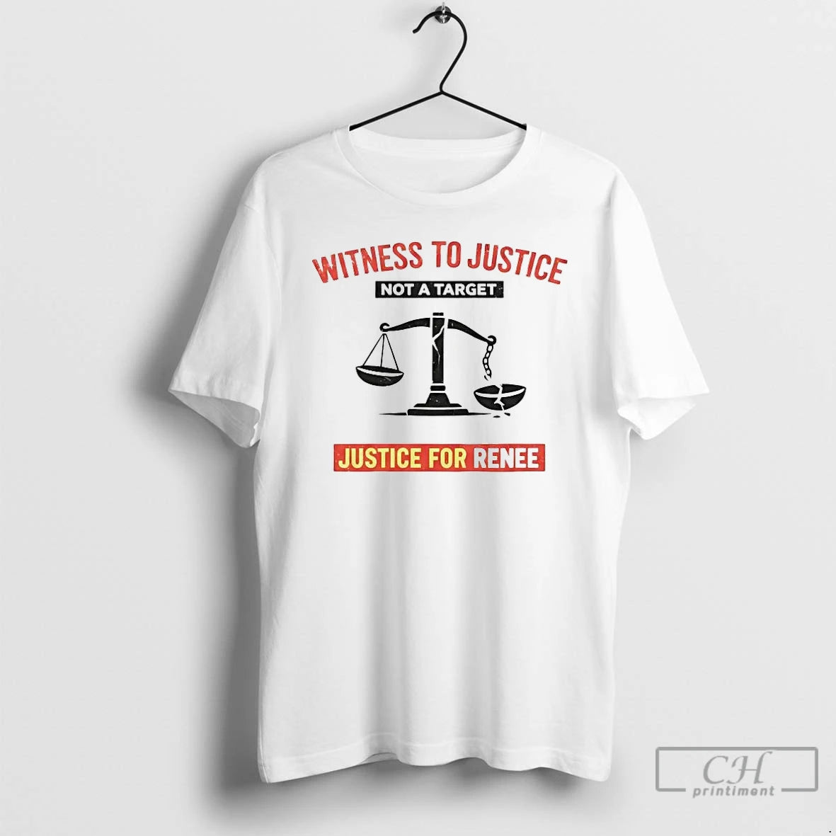 Premium Witness To Justice Not A Target Justice For Renee T-Shirts, Hoodie, Sweatshirt | PopFlextees.com
