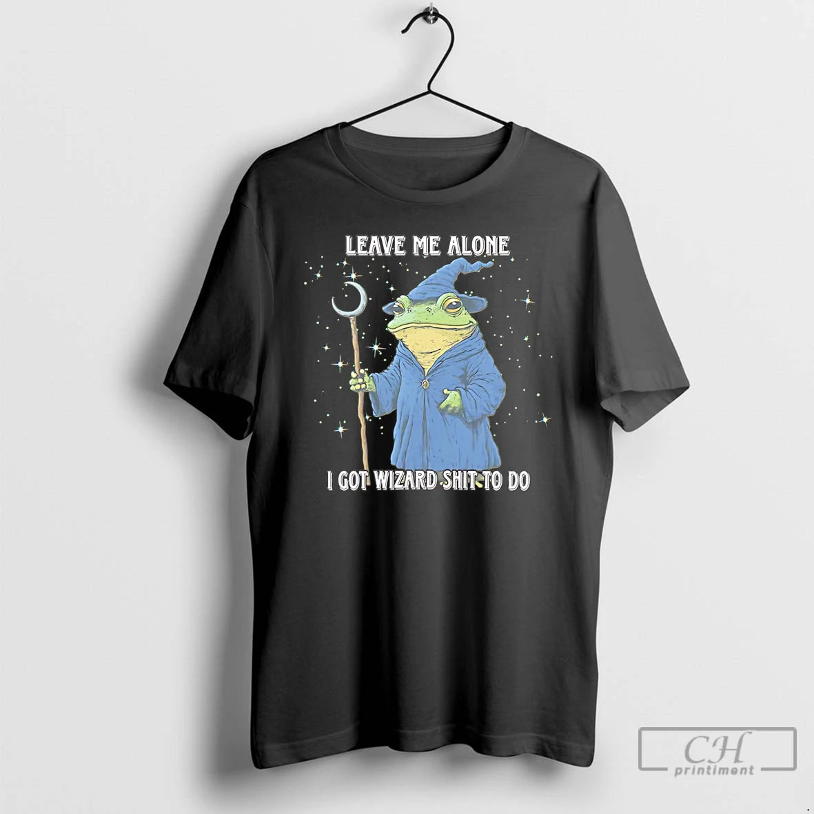 Premium Wizard Frog Leave Me Alone I Got Wizard Shit To Do T Shirts Sweater Hoodie, Sweatshirt | PopFlextees.com