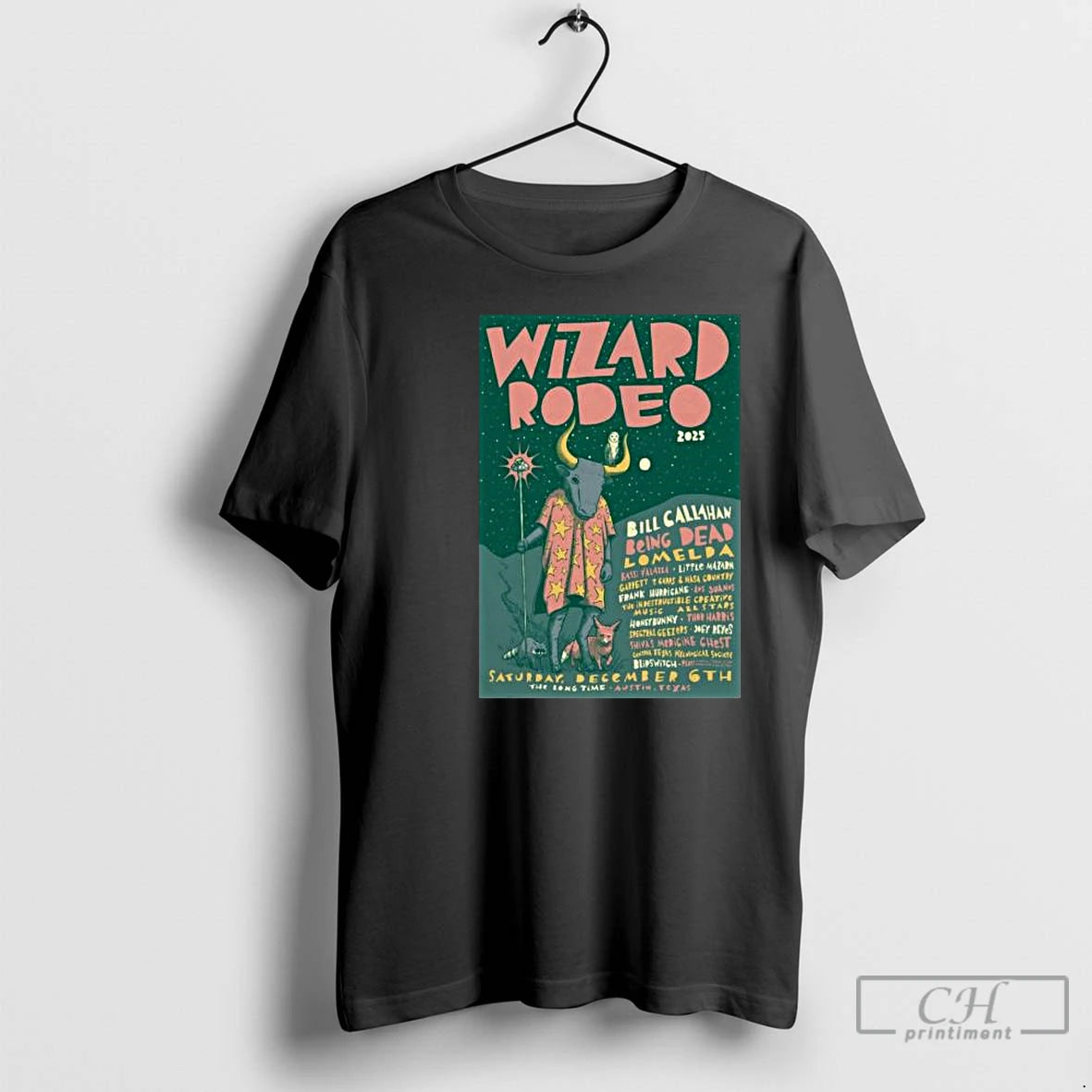 Premium Wizard Rodeo Austin Event On Dec 6 2025 Circle Black T-Shirts, Hoodie, Sweatshirt | PopFlextees.com