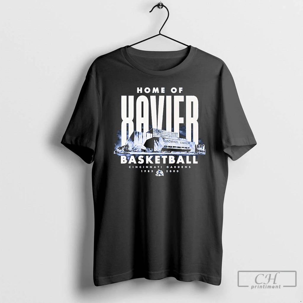 Premium Xavier Basketball Cincinnati Gardens Home Of Xavier T-Shirts, Hoodie, Sweatshirt | PopFlextees.com