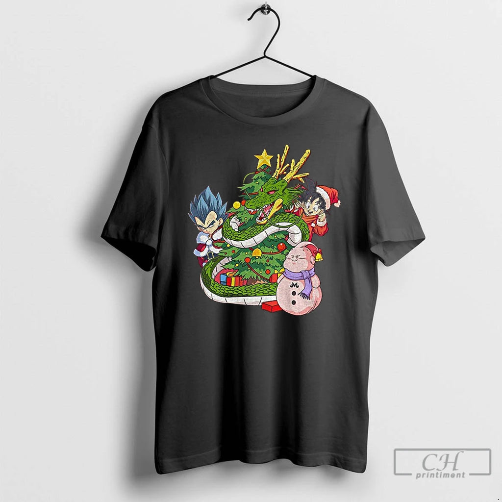 Premium Xmas Dragonball Anime T-Shirts, Hoodie, Sweatshirt | PopFlextees.com